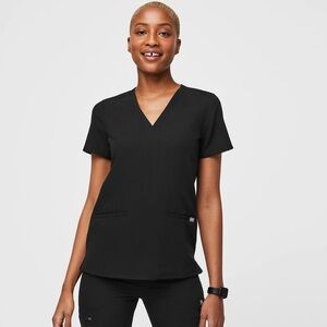 Limited Edition Figs Casma Three Pocket Scrub Top, Charcoal